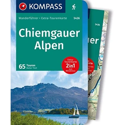 Afbeelding van KOMPASS Wanderführer Chiemgauer Alpen, 65 Touren mit Extra Tourenkarte