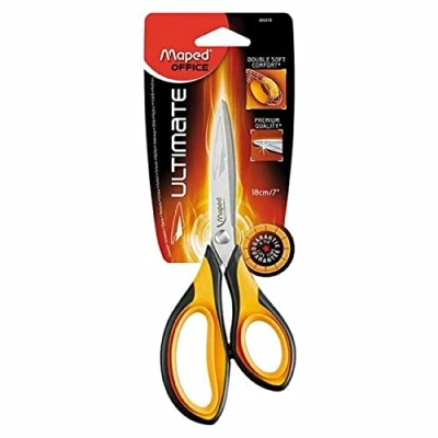 Afbeelding van Maped Office Ultimate 695510 schaar, 18 cm, zwart, zilver, oranje