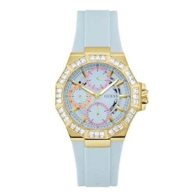 Afbeelding van Guess Selene Horloge blue/goldcoloured, Dames, Maat: One Size, Blue/gold coloured