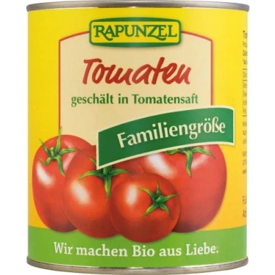 Afbeelding van Rapunzel Biologische tomaat gepeld in een blik (1 x 800 g) BIO