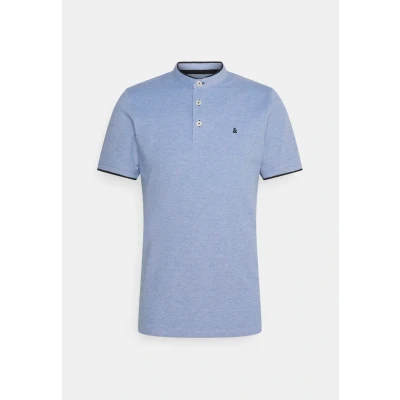Afbeelding van Jack &amp; Jones Epaulos MAO SS NOOS Tshirt basic, Heren, Maat: XS, Bright cobalt