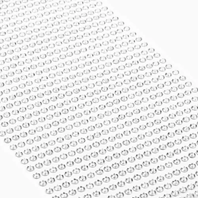 Afbeelding van Movoja Zilveren strassteentjes, ronde glitterstenen, 1200 stuks, 3 mm, zelfklevend voor het versieren en knutselen, sierstenen om op te plakken, decoratieve stenen, knutselstenen, zilver
