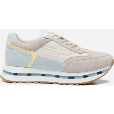 Afbeelding van Tamaris Sneakers laag, Dames, Maat: 37, Lt.grey comb Leer en imitatieleer