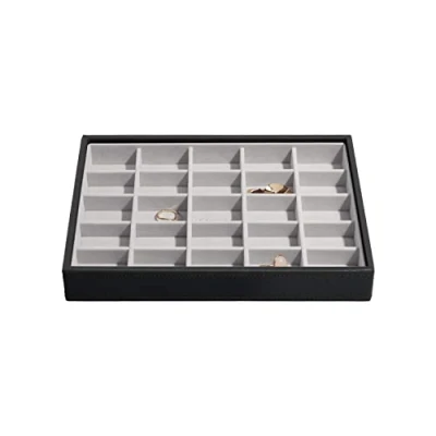 Afbeelding van Stackers Black Classic Medium Jewellery Box Trinkets Layer
