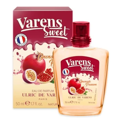 Afbeelding van ULRIC de Varens Sweet Grenade Passion Eau Parfum Fleuri, Fruité Damesgeur Spray Made in France 50 ml