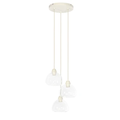 Afbeelding van Light &amp; Living Hanglamp BISHO Ø30x14cm Wit