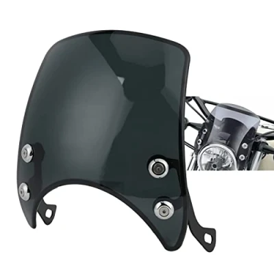 Afbeelding van Retro Universele Motorfiets Koplamp Kuip Voorruit Accessoires voor 5 7 inch