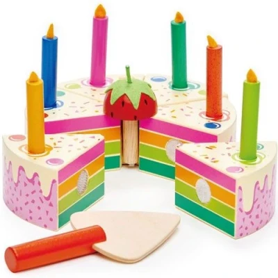 Afbeelding van Tender leaf toys verjaardagstaart regenboog