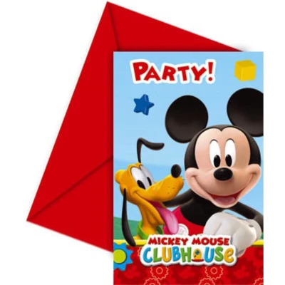 Afbeelding van Uitnodiging Mickey Mouse Clubhouse 6 stuks
