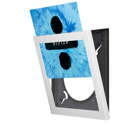 Image de Cadre blanc pour disque vinyle à ouverture frontale Show and Listen