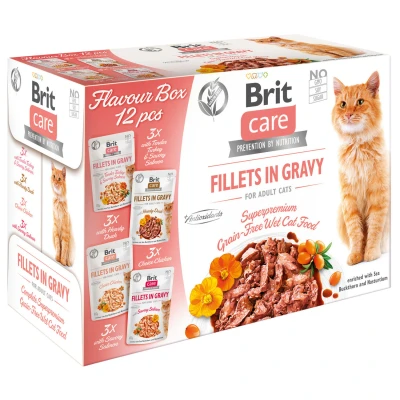 Afbeelding van Brit Care Cat Flavour Box Fillet Kattenvoer 12x85 g