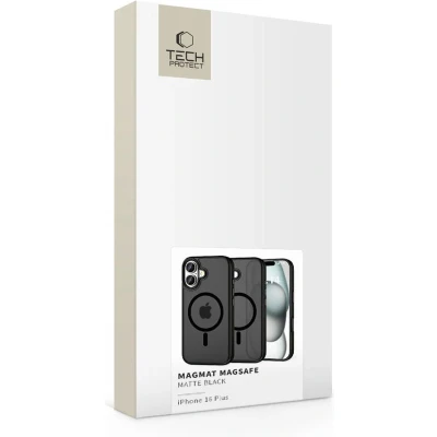 Afbeelding van TECH PROTECT MAGMAT MAGSAFE IPHONE 16 PLUS MAT ZWART
