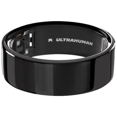 Afbeelding van Ultrahuman Ring Air Aster Black Ringmaat 7 Smart Slaap Tracking Hartslag &amp; Temperatuur Monitoring, Volg Slaap, Beweging Herstel