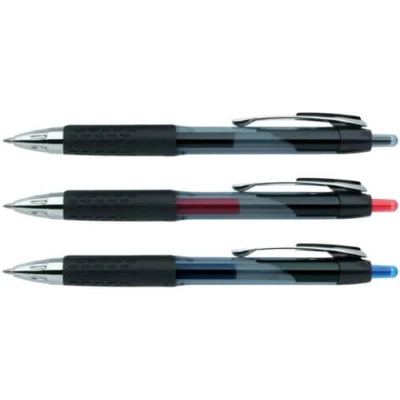 Afbeelding van Uni ball intrekbare roller Signo RT207 blauw, gerecycled plastic 12 stuks