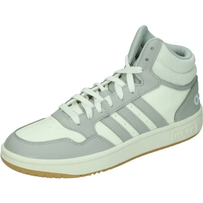 Afbeelding van adidas Hoops 3.0 Mid Classic Schoenen zonder voetbal voor dames, Cloud Wit / Grijs Twee