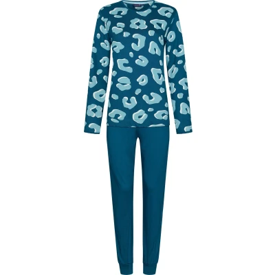 Afbeelding van Rebelle Pyjama Print Turquoise 48