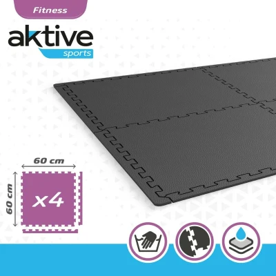 Afbeelding van Tatamivloer Aktive Donker grijs (4 Stuks)