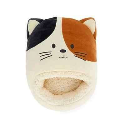 Afbeelding van Balvi Voetenwarmer Kat Poes Kitty Wit Bruin One Size