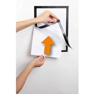 Afbeelding van Durable Duraframe Wallpaper zelfklevend kader formaat A4, zwart ophangtas