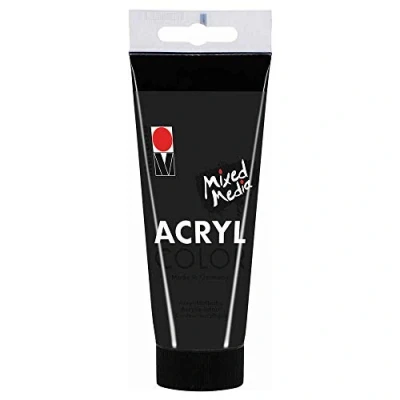 Afbeelding van Marabu 12010050073 acrielverf Zwart Koker 100 ml