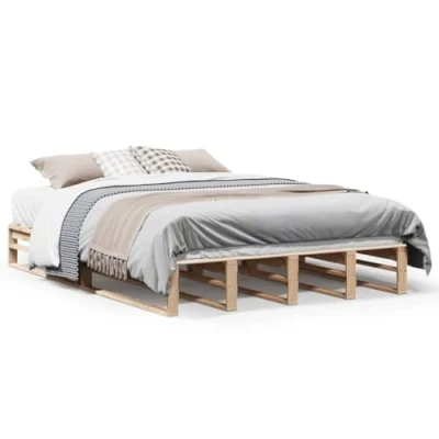 Afbeelding van Bedframe zonder matras massief grenenhout 150x200 cm