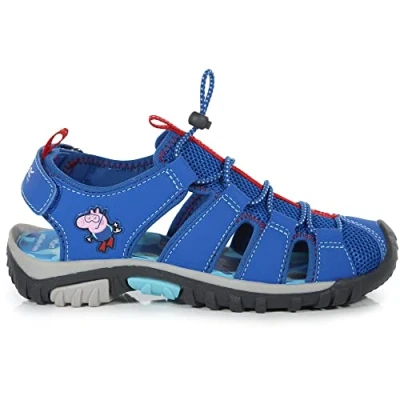 Afbeelding van Regatta Westshore&#039; Beschermende Teenbumper Water Friendly EVA Voetbed Slip Resistant Outsole Sandalen Sport Uniseks Kinderen, graniet cabaret