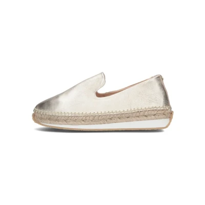Afbeelding van Fred de la Bretoniere 152010243 Espadrilles, Dames, Maat: 37, Goud Leer