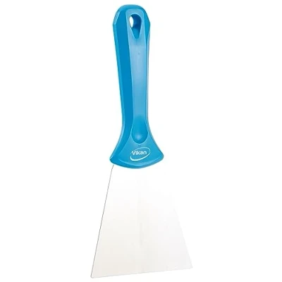 Afbeelding van Vikan Handschrapers en Krabbertjes Hygiene Handschraper met RVS Blad Blauw 100mm