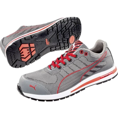 Afbeelding van PUMA Xelerate Knit Low 643070 46 Veiligheidsschoenen S1P Schoenmaat (EU): Grijs, Rood 1 stuk(s)