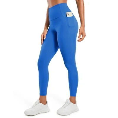 Afbeelding van CRZ YOGA Butterluxe Ultrazachte damesleggings voor work out, binnenbeenlengte 63 cm, hoge taille, met zakken