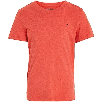 Image de Tommy Hilfiger T shirt original pour enfants, Rouge (Apple Red Heather), 74