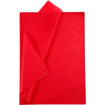 Afbeelding van Tissuepapier Zijdepapier Crepepapier Vloeipapier Rood Verpakken Decoreren Knutselen 50x70 cm 14 gram 10 vellen