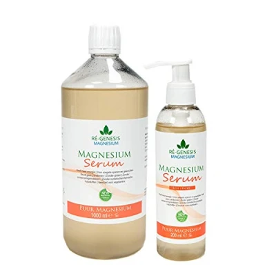 Afbeelding van Magnesium Serum Gel van Ré genesis Voordeelpakket 1000 ml navulfles en 200 pompfles