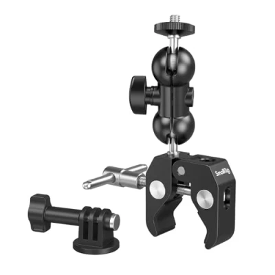 Afbeelding van SMALLRIG Super Clamp Multifunctionele Dubbele Kogelkop voor LED verlichtings of Staafsysteem 1138