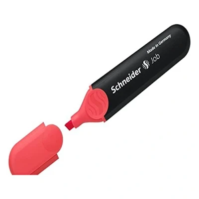 Image de SCHNEIDER Surligneur &quot;job 150&quot; , rouge, avec clip pointe biseautée, largeur de tracé: 1,0 4,0 mm 1502