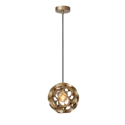 Afbeelding van Lucide HANNELORE Hanglamp Ø 30 cm 1xE27 Mat Goud / Messing