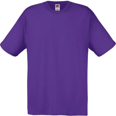 Afbeelding van Fruit Of The Loom Heren Screen Stars Origineel Vol Cut T shirt met korte mouwen (Paars)