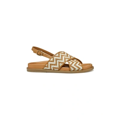 Afbeelding van Geox Adelash Sandalen, Dames, Maat: 36, Camel papyrus Leer