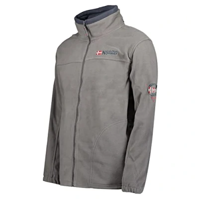 Afbeelding van Geographical Norway Tamazonie Warme fleece overgangsjas voor heren, zwart.
