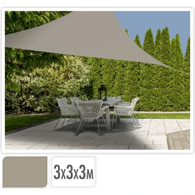 Afbeelding van Schaduwdoek 3x3x3m Zandkleur