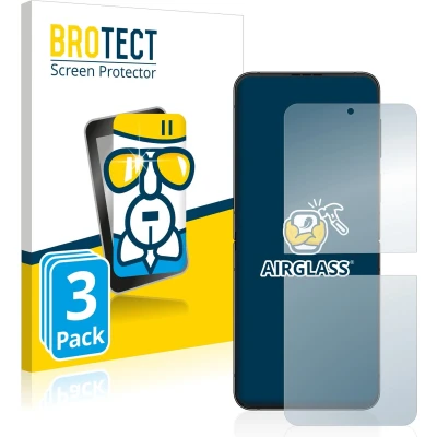 Afbeelding van BROTECT Screenprotector voor Samsung Galaxy Z Flip 4 Folie Beschermfolie Beschermglas transparant (3 Stuks)
