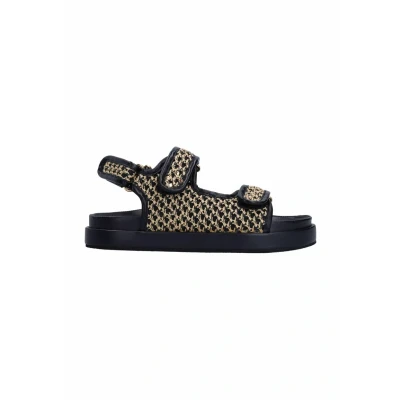 Afbeelding van sacha MIT LEOP Outdoorsandalen, Dames, Maat: 38, Black Schoenen