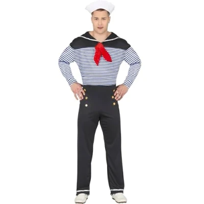 Afbeelding van Fiestas Guirca Heren kostuum Sailor blauw M (48 50)