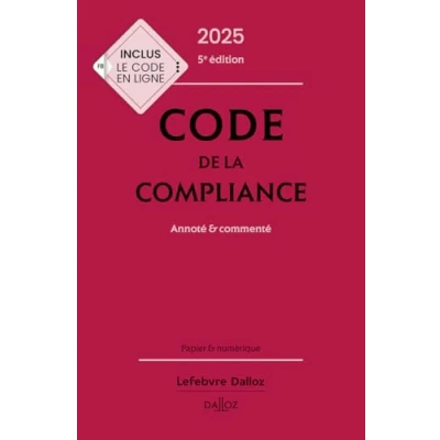 Afbeelding van CODE DE LA COMPLIANCE 2025 ANNOTE ET COMMENTE