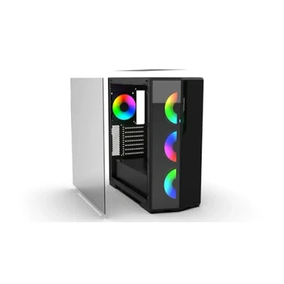 Afbeelding van INCA Geh EMG 17XN Midi tower PC behuizing Zwart