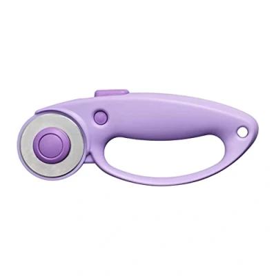 Afbeelding van Fiskars Draaimes, draaimes met lushandgreep, voor rechts en linkshandigen, 45 mm, ultra lila (violet), 1066464