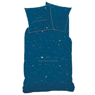 Afbeelding van Dekbedovertrek Star Gaze Eenpersoons 140 x 200 cm Katoen