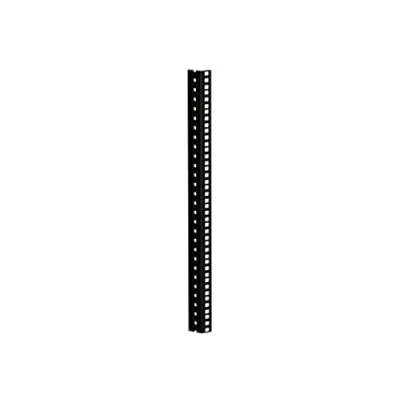 Afbeelding van Adam Hall 61535B14 Rackrail, zwart geperforeerde gaten, 14 HE Profiel