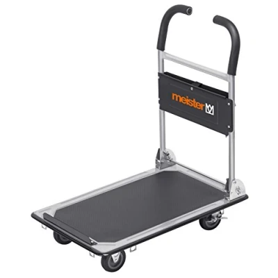 Afbeelding van Meister Werkzeuge 8985620 Plateauwagen Inklapbaar, Met opbergvak Staal Laadvermogen (max.): 150 kg