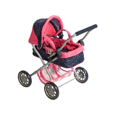Afbeelding van Bayer Chic 2000 Kleine Poppenwagen Smarty Confetti Pink